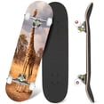 thumbnail image 1 of 31'' Complete Skateboard 7 Layer Canadian Maple Double Kick Deck Skateboards Giraffe Skate Board for Beginner Adult Gifts, 1 of 5