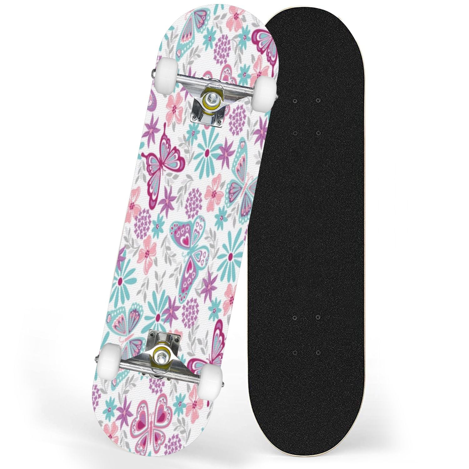 31'' Complete Skateboard 7 Layer Canadian Maple Double Kick Deck ...
