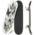 thumbnail image 1 of 31'' Complete Skateboard 7 Layer Canadian Maple Double Kick Deck Skateboards Selection butterflies antique engraving Skate Board for Beginner Adult Gifts, 1 of 5