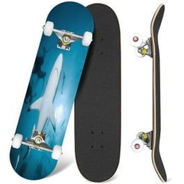 KaZAM Shark Wheel Junior Youth Shortboard Cruiser Skateboard