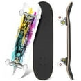 thumbnail image 1 of 31'' Complete Skateboard 7 Layer Canadian Maple Double Kick Deck Skateboards Skate Board for Beginner Adult Gifts, 1 of 5