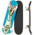 thumbnail image 1 of 31'' Complete Skateboard 7 Layer Canadian Maple Double Kick Deck Skateboards Small Dog Skate Board for Beginner Adult Gifts, 1 of 5