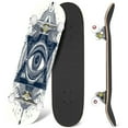 thumbnail image 1 of 31'' Complete Skateboard 7 Layer Canadian Maple Double Kick Deck Skateboards T Skate Board for Beginner Adult Gifts, 1 of 5