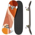 thumbnail image 1 of 31'' Complete Skateboard 7 Layer Canadian Maple Double Kick Deck Skateboards Terracotta Art Print Abstract Modern Painting Fashion Scandinavian Skate Board for Beginner Adult Gifts, 1 of 5