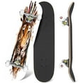 thumbnail image 1 of 31'' Complete Skateboard 7 Layer Canadian Maple Double Kick Deck Skateboards Tiger Indian headdress feathers watercolor Skate Board for Beginner Adult Gifts, 1 of 5