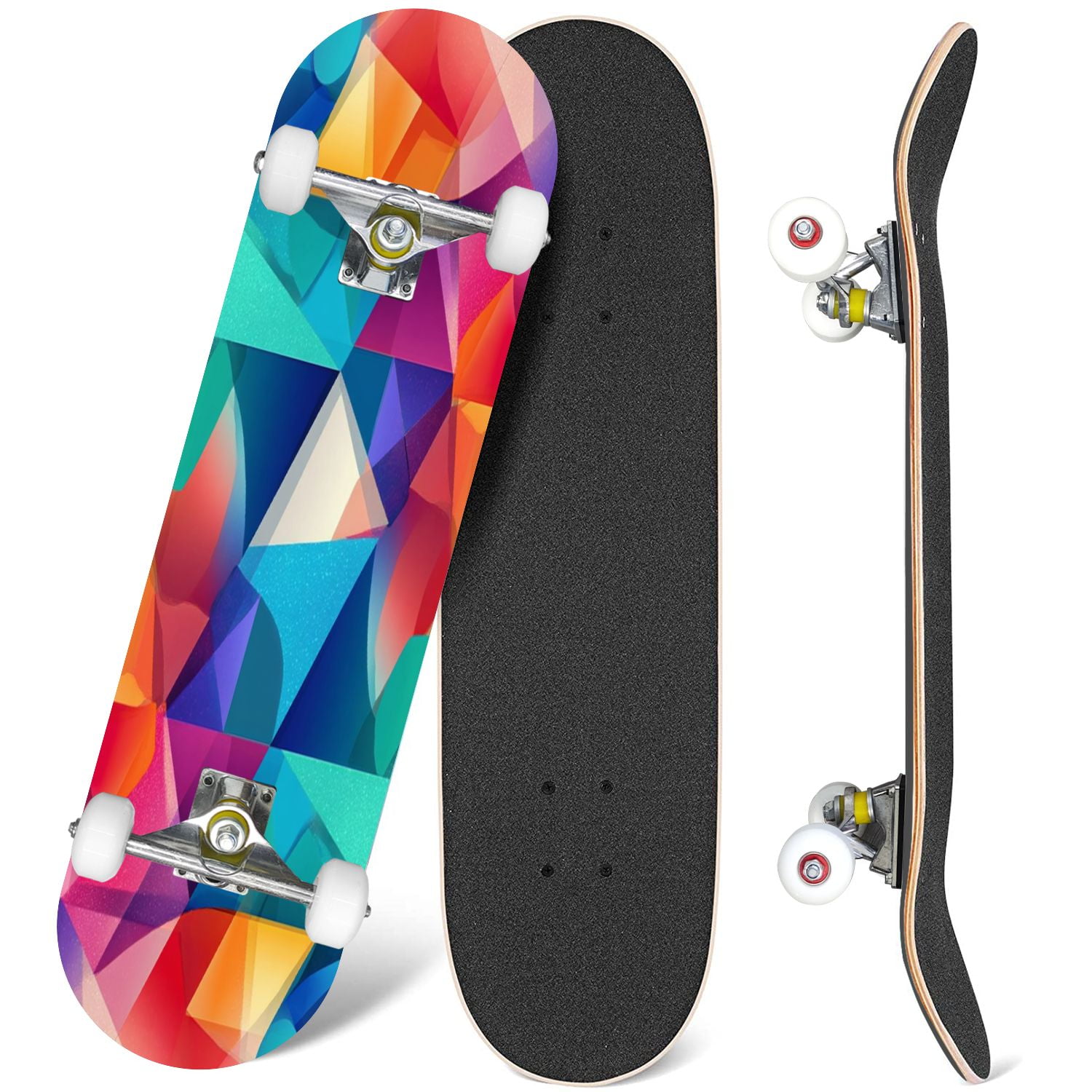 31'' Complete Skateboard 7 Layer Canadian Maple Double Kick Deck ...