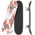 thumbnail image 1 of 31'' Complete Skateboard 7 Layer Canadian Maple Double Kick Deck Skateboards japanese cherry blossom cherry flower watercolor Skate Board for Beginner Adult Gifts, 1 of 5