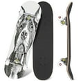 thumbnail image 1 of 31'' Complete Skateboard 7 Layer Canadian Maple Double Kick Deck Skateboards pit bull terrier animal shelter hoping to be adopted lonely Skate Board for Beginner Adult Gifts, 1 of 5