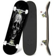 thumbnail image 1 of 31'' Complete Skateboard 7 Layer Canadian Maple Double Kick Deck Skateboards skull Graphics illuminati Skate Board for Beginner Adult Gifts, 1 of 5