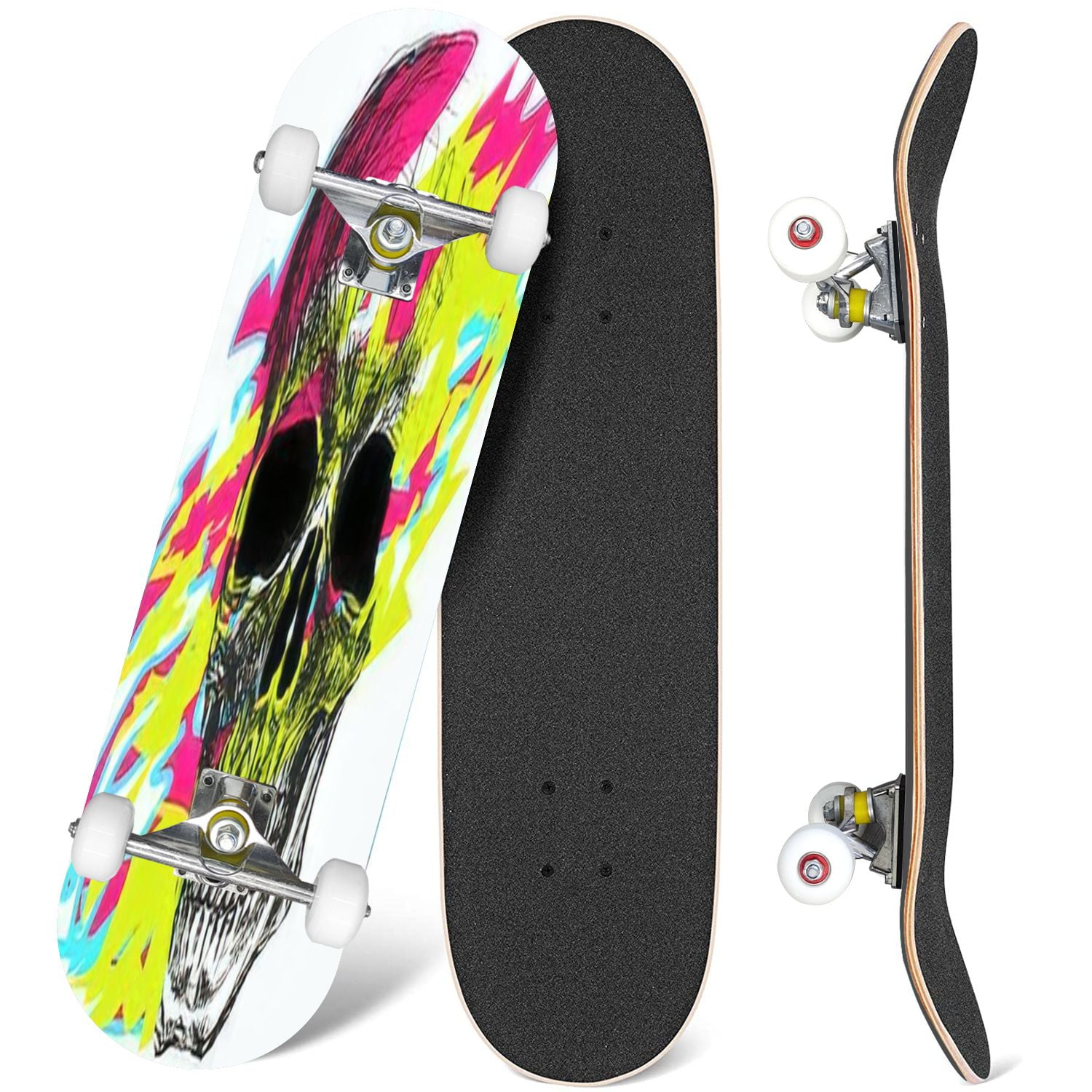 Magneto Boards Mini Cruiser Skateboard, Canadian Maple Deck