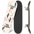 thumbnail image 1 of 31'' Complete Skateboard 7 Layer Canadian Maple Double Kick Deck Skateboards succulent cactus stars arrow wigwam moon Cute print Skate Board for Beginner Adult Gifts, 1 of 5