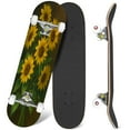 thumbnail image 1 of 31'' Complete Skateboard 7 Layer Canadian Maple Double Kick Deck Skateboards sunflower arrangement sunflower Skate Board for Beginner Adult Gifts, 1 of 5