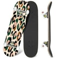 thumbnail image 1 of 31'' Complete Skateboard 7 Layer Canadian Maple Double Kick Deck Skateboards zebra leopard 2022 fashion trend textile desing Skate Board for Beginner Adult Gifts, 1 of 5