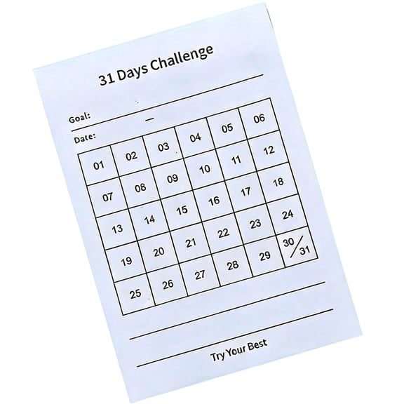 31 Day Habits Trackers Notebook Day Comprehensive Planner 31 Days Diary Efficient Daily Routine Management Goal Setting