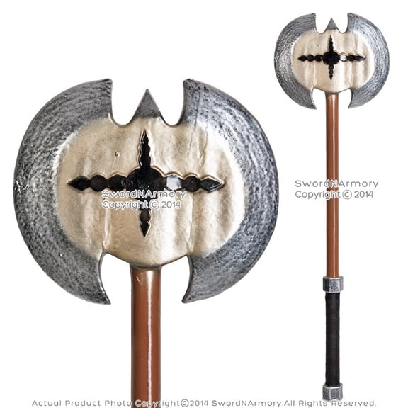 31" Foam Medieval Hero Axe w/ Plastics Inner Core For LARP Cosplay