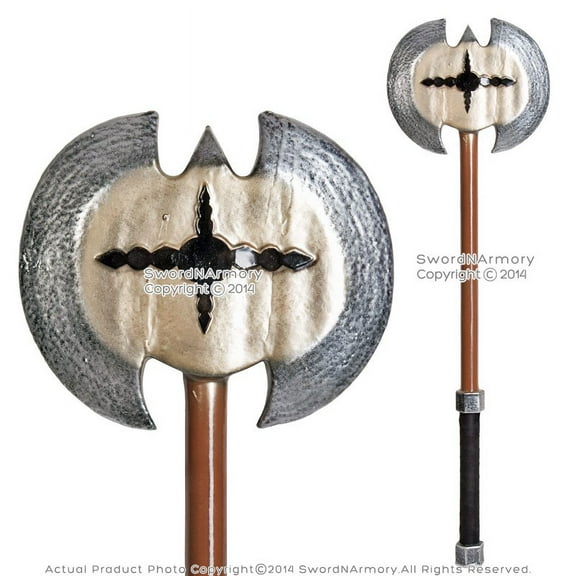 31" Foam Medieval Hero Axe w/ Plastics Inner Core For LARP Cosplay