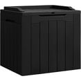 31 Gallon Waterproof Resin Storage Box with Lid Indoor Outdoor Storage