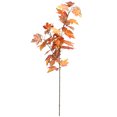 31" Glitter Orange Maple Leaves Stem by Ashland® FallArtificial Fall Flowers for Decoration