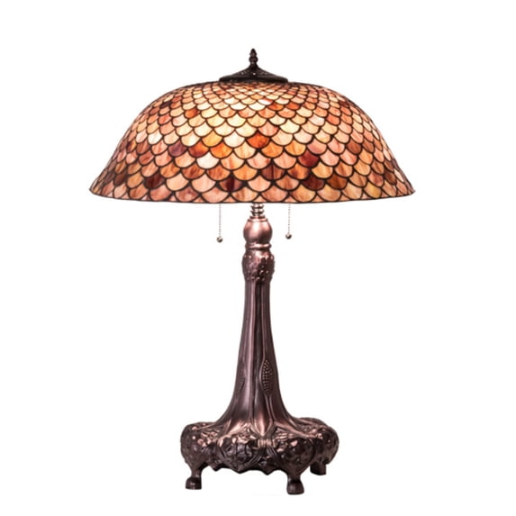 31" High Fishscale Table Lamp