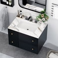 thumbnail image 1 of 31 Inch Carrara White Marble Vanity Top with Undermount Sink, 1 of 12