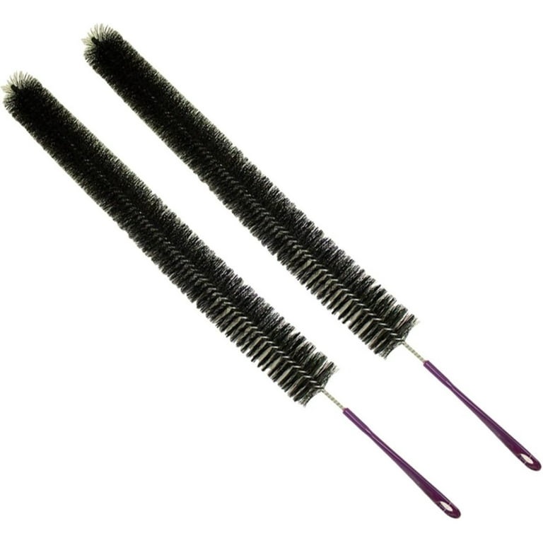 31 Inch Cleaning Brush For Dryer Lint Or Refrigerator Coil Cleaning: ( Pack  of 2 Pc. ) (TOOL ESSENTIALS: LHEN-FB3-Z02)