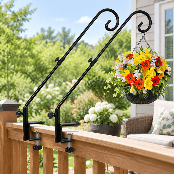 31 Inch Inward Sprial Heavy Duty Garden Deck Hook For Railing