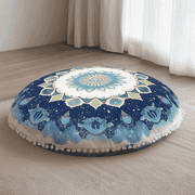 Laitimia 31'' Large Round Floor Pillow Meditation Cushion, Boho Meditation, Memory Foam Filling, for Yoga or Relaxation, Green