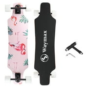 31 Inch Longboard Skateboard Completed for Hybrid, Freestyle, Carving, Cruising, T-TOOL Included