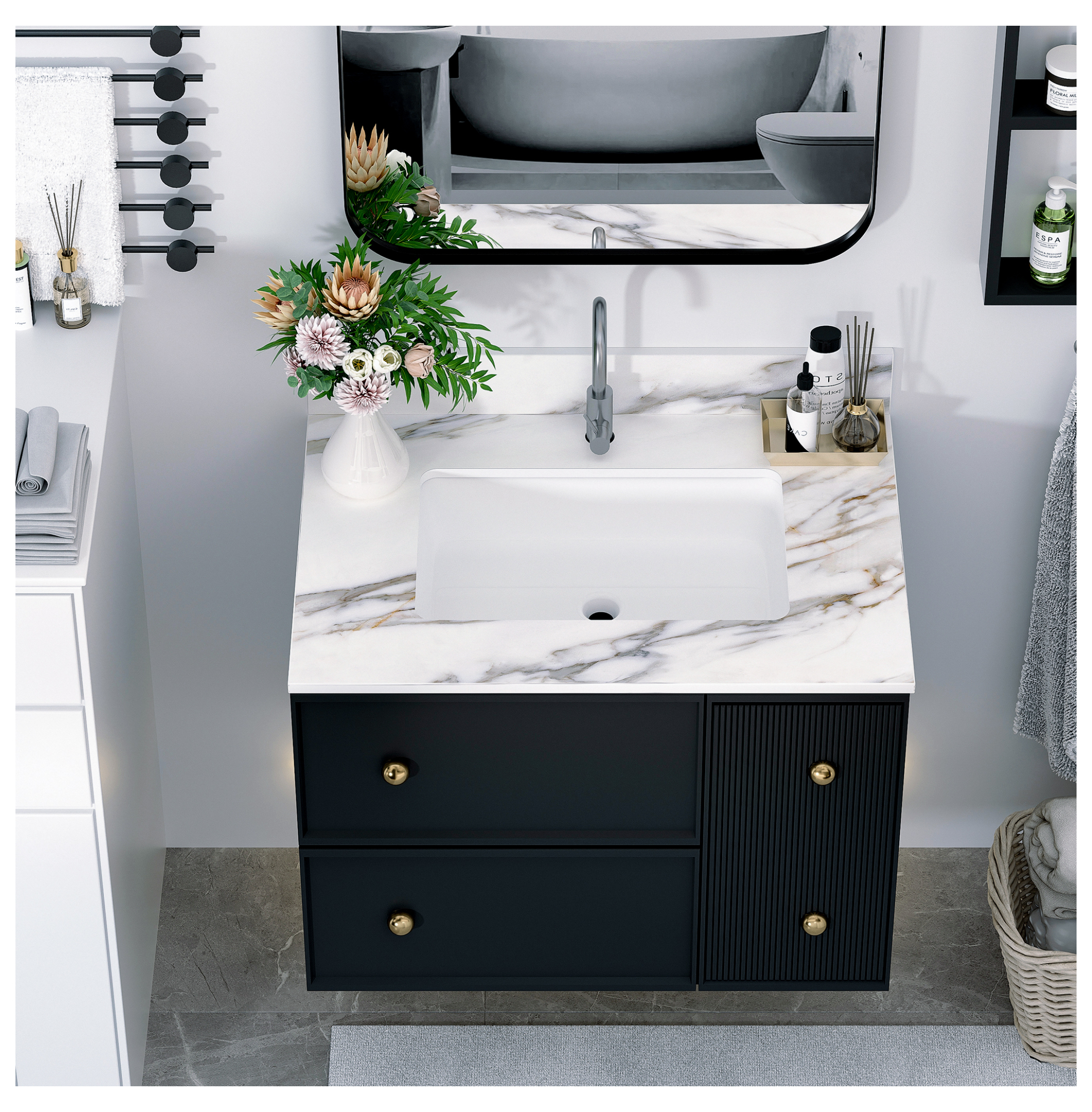 31 Inch Marble Vanity Top