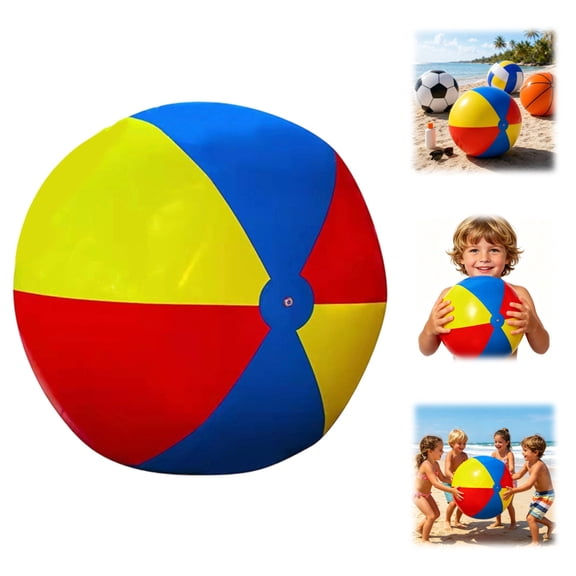 31 Inch Rainbow Inflatable Giant Beach Ball,Style A