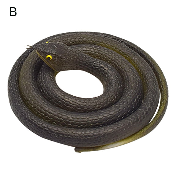 31 Inch Realistic Fake Snake Prank Prop, Soft Rubber Cobra Model for Halloween Decoration, Holiday Party Pranks and Theater Costume Props, Realistic Reptile Model for Gag Fun