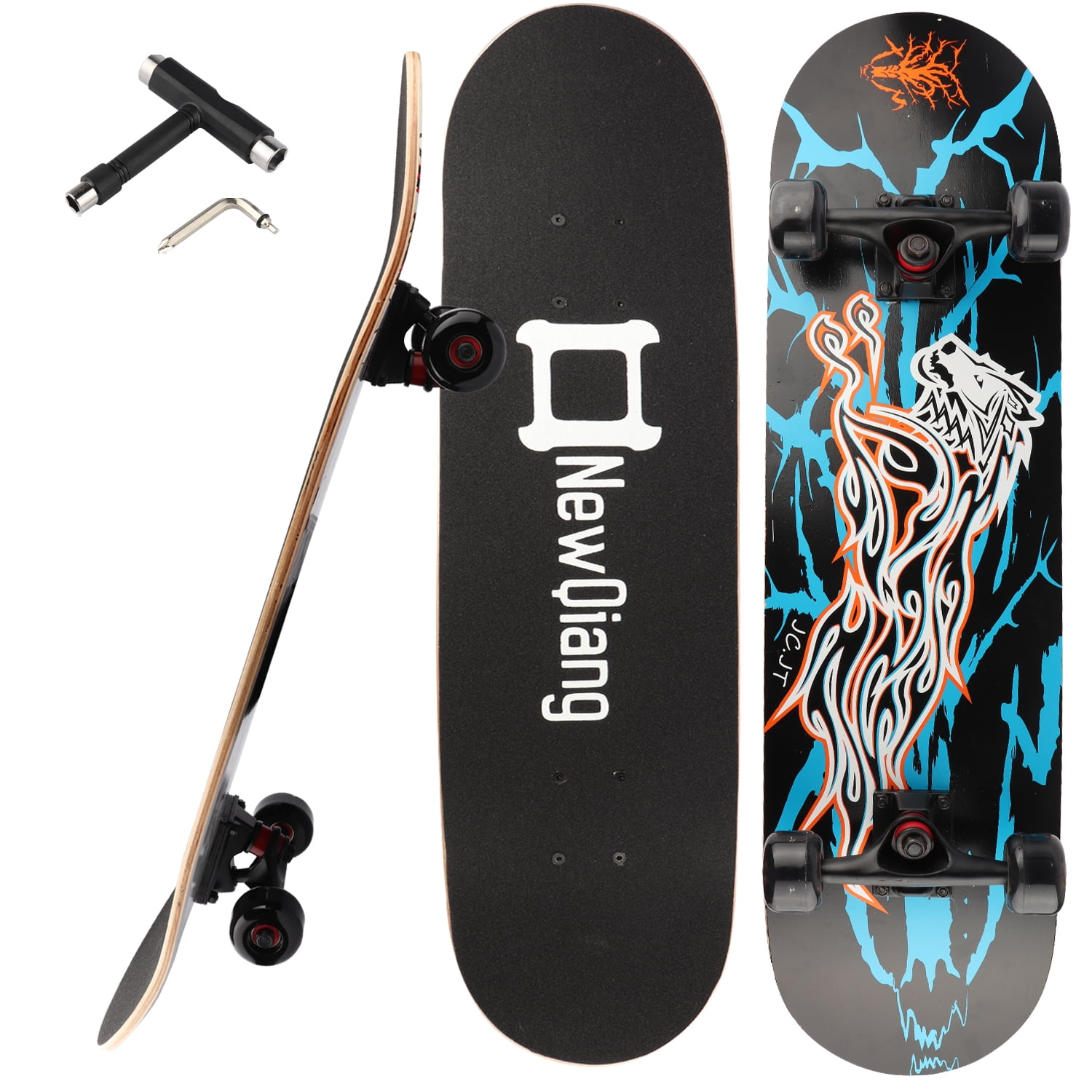 31 Inch Skateboard Complete for Beginner and Adults for Trick