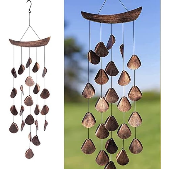 31-Inch Wind Chimes for Outside - Unique Outdoor Garden Wind Chime - Decorative Harmonic Windchimes for Patio, Porch, or Yard - Thoughtful Gift for Relaxation or Outdoor Decor - Shimmering Zen