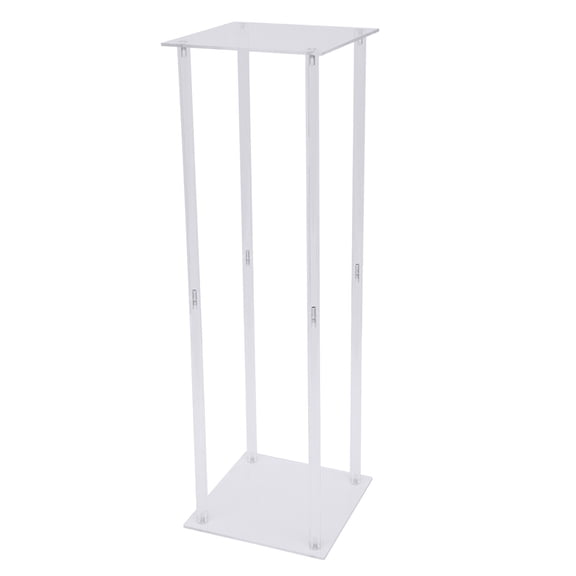 31" Modern Wedding Flower Stand Acrylic Vase Stand Floor Column Floral Rack Centerpiece