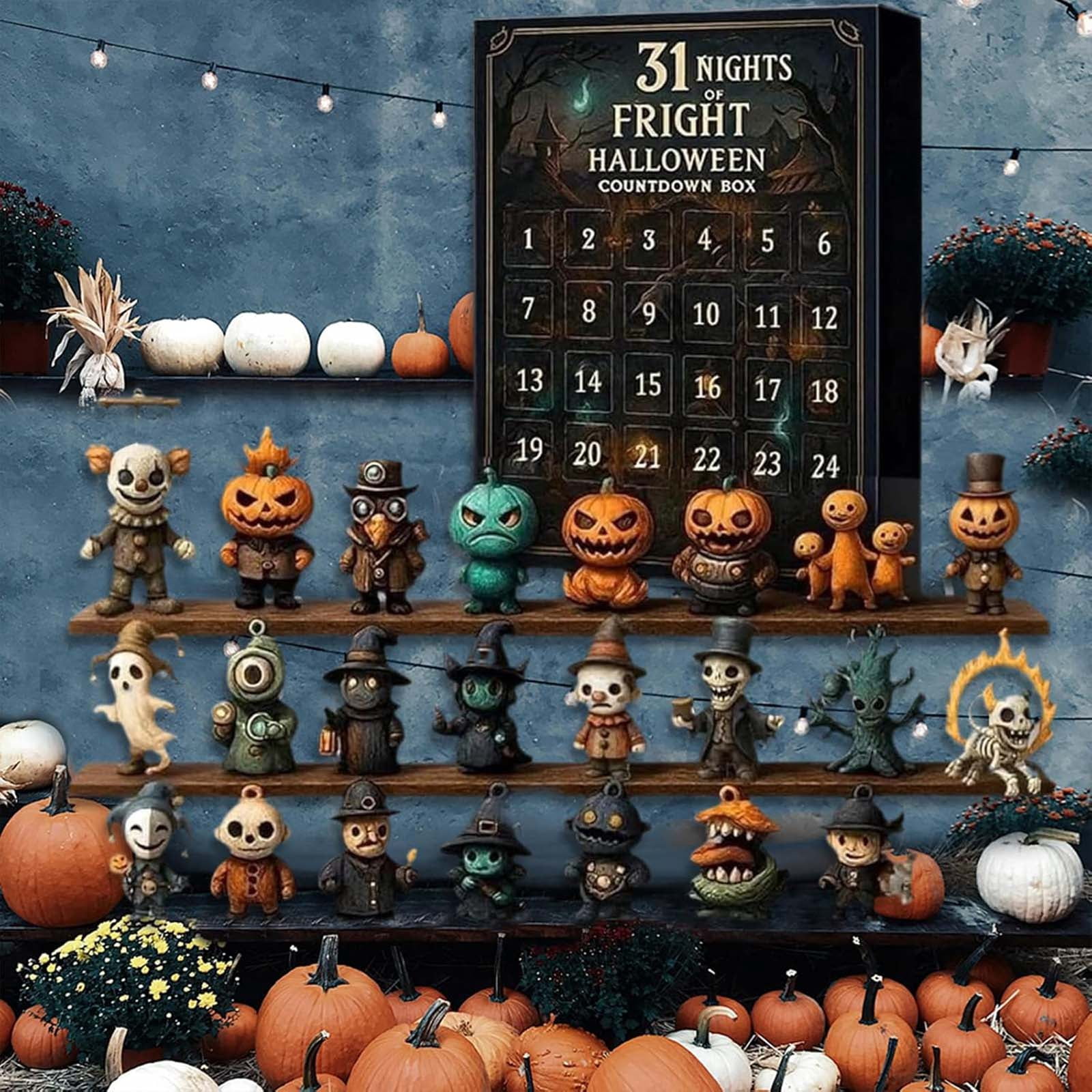 31 Nights of Fright – 2025 Halloween Countdown Box with Figurines ...