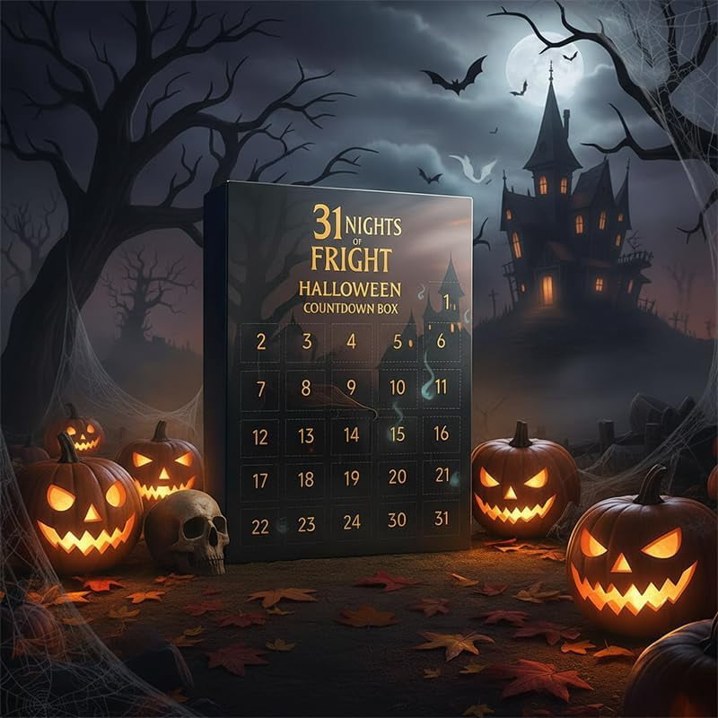 31 Nights of Fright Halloween Countdown Box - 2025 Advent Calendar with ...