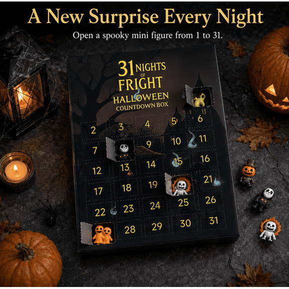 31 Nights of Fright Halloween Countdown Box