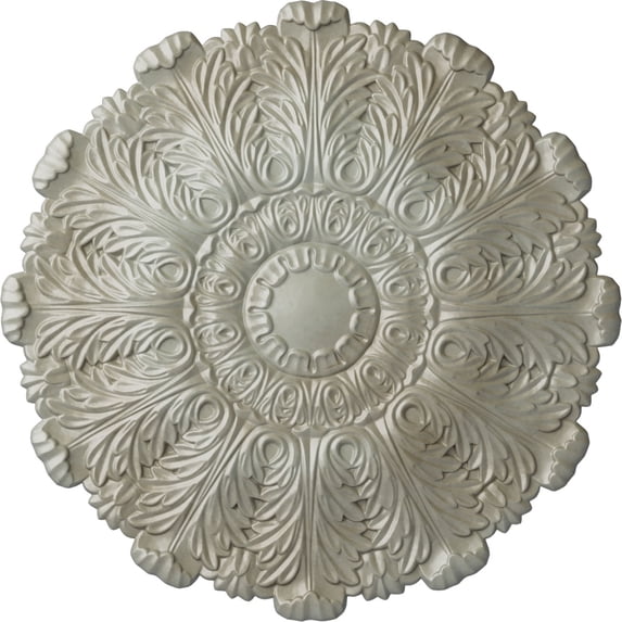31"OD x 1 1/2"P Durham Ceiling Medallion (Fits Canopies up to 4 1/4"), Hand-Painted Flash Gold