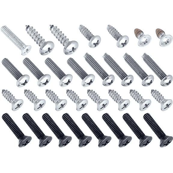 31 Piece Exterior Screw Set For 1967 Chevy Camaro W/O Wheel Opening Moldings