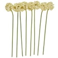 thumbnail image 1 of 31" Plastic Floral Tall Allium Artificial Flower Stem, by DecMode (8 Count), 1 of 9