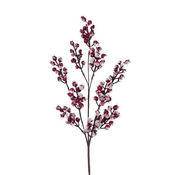 31" Snow Red Berry Spray - Festive Winter Decoration for Home and Crafts-83571