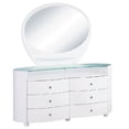 thumbnail image 1 of 31" Sophisticated White High Gloss Dresser, 1 of 2