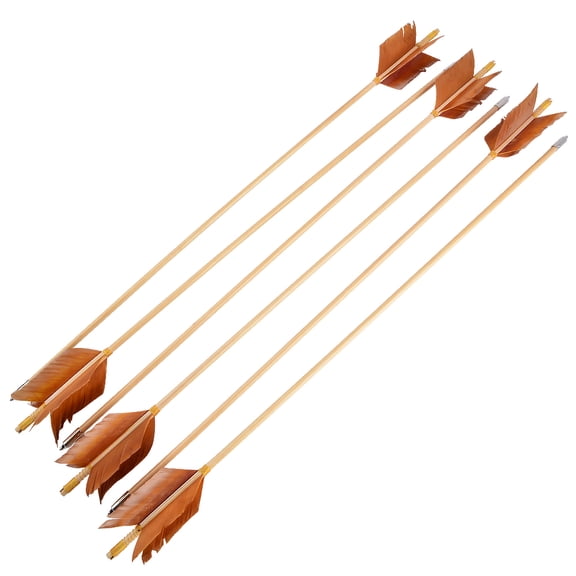 31" Wood Arrows with Natural Turkey Feathers – Traditional Archery Shafts for Recurve Bows, Target Practice and Consistent Shooting Accuracy