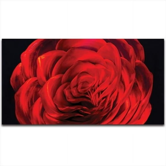 31 X 16 in. Midnight Rose Small Single-Paneled Handmade Metal Wall Art