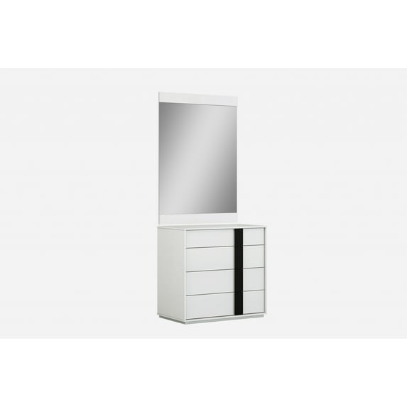 31" X 19" X 31" White Double Dresser Extension