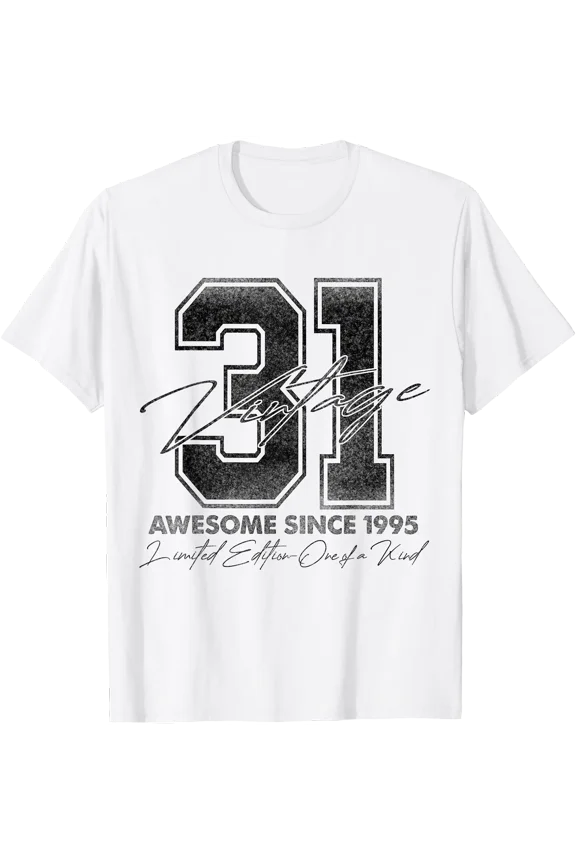 31 Year Old Gifts Vintage 1995 Limited Edition 31st Birthday T-Shirt, Unisex T-Shirt