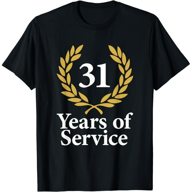 31 Years of Service Funny 31st Work Anniversary Jubilee TShirt