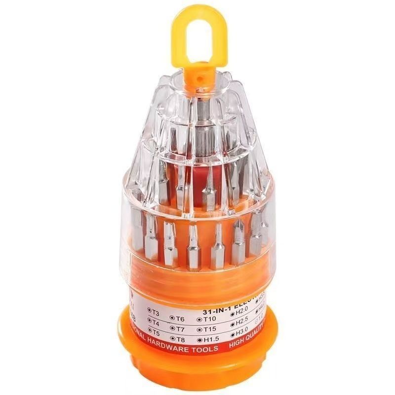 31 in 1 Rotating Screwdriver Set Tower Style 31 Pieces Magnetic Tip ...