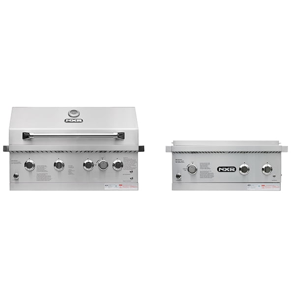 31" Stainless Steel Built-In Natural Gas Grill with Infrared Rotisserie and Side Burner