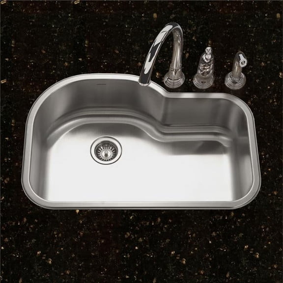 31 in. Belleo Series Drop-in Topmount Single Bowl Offset Kitchen Sink with Basket Strainer & Bottom Grid, Stainless Steel